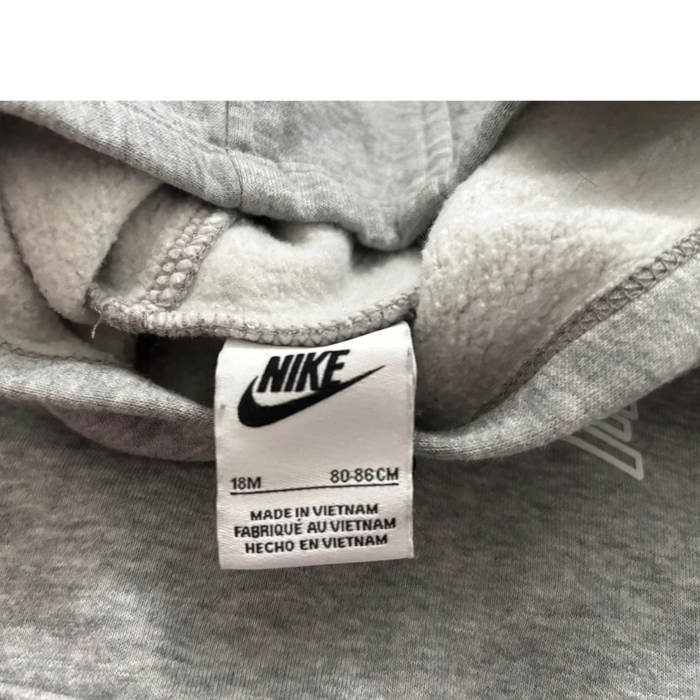 Nike Baby Boy 3pc Bundle Puffer Jacket and Gray Tracksuit Set 18M